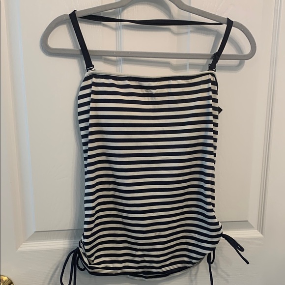 Tommy Hilfiger Other - Tommy Hilfiger Navy and White Striped Women's Swim Top size S Halter Tie Detail
